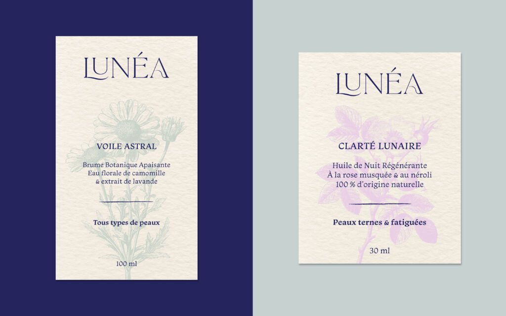 Branding Identité visuelle marque de cosmétiques